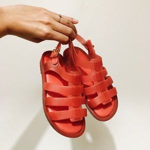 Mini Melissa Toddler Red Sandals